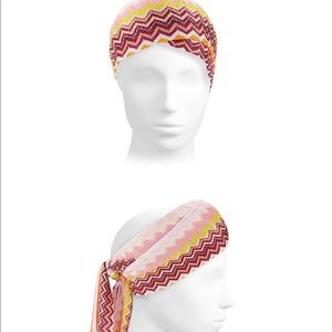 Missoni scarf head piece